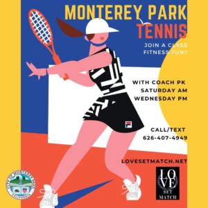 Click Image to visit Monterey Park Tennis classes